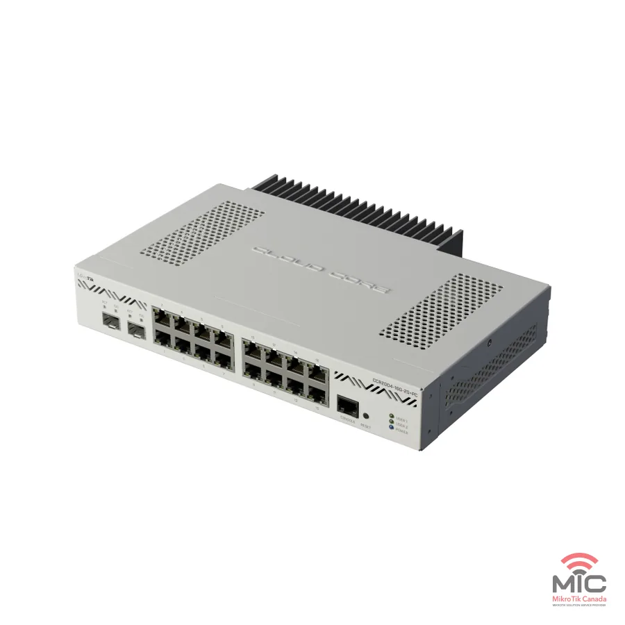 CCR2004-16G-2S+PC (CCR2004-16G-2S+PC): three-quarter view